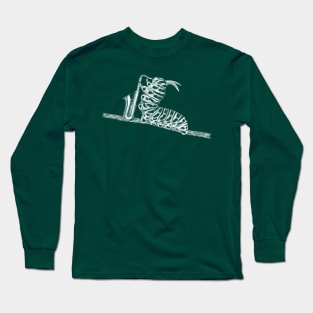 Caterpillar Playing Saxophone Long Sleeve T-Shirt